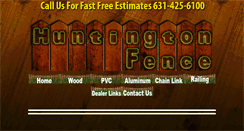 Desktop Screenshot of huntingtonfence.com