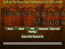 Tablet Screenshot of huntingtonfence.com